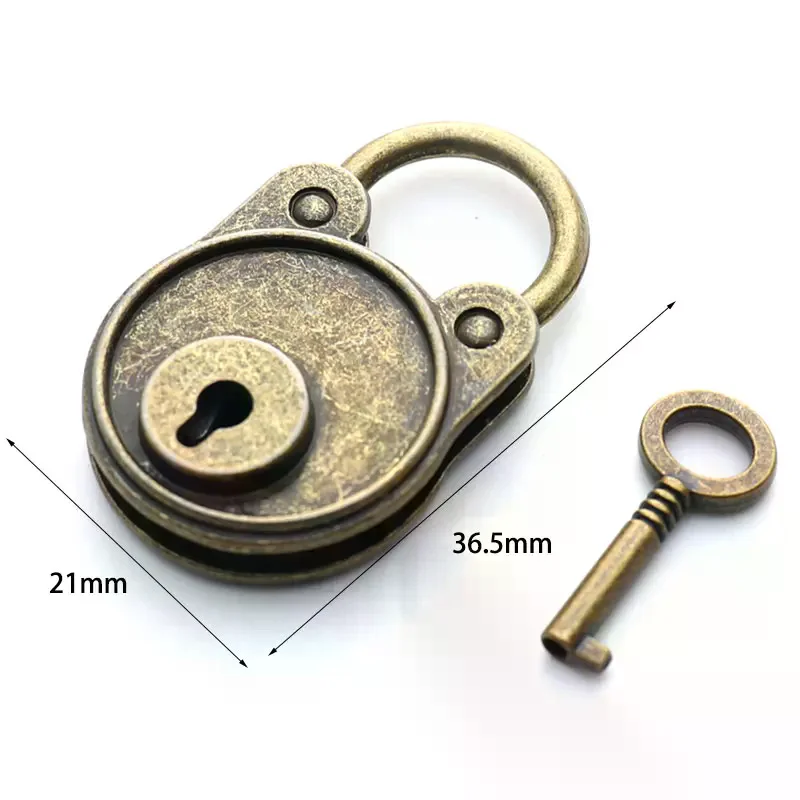 Горячий китайский винтажный навесной замок для ноутбука, ремень для багажа, античный бронзовый навесной замок, замок в старом стиле с ключом, замки для чемодана, фурнитура
