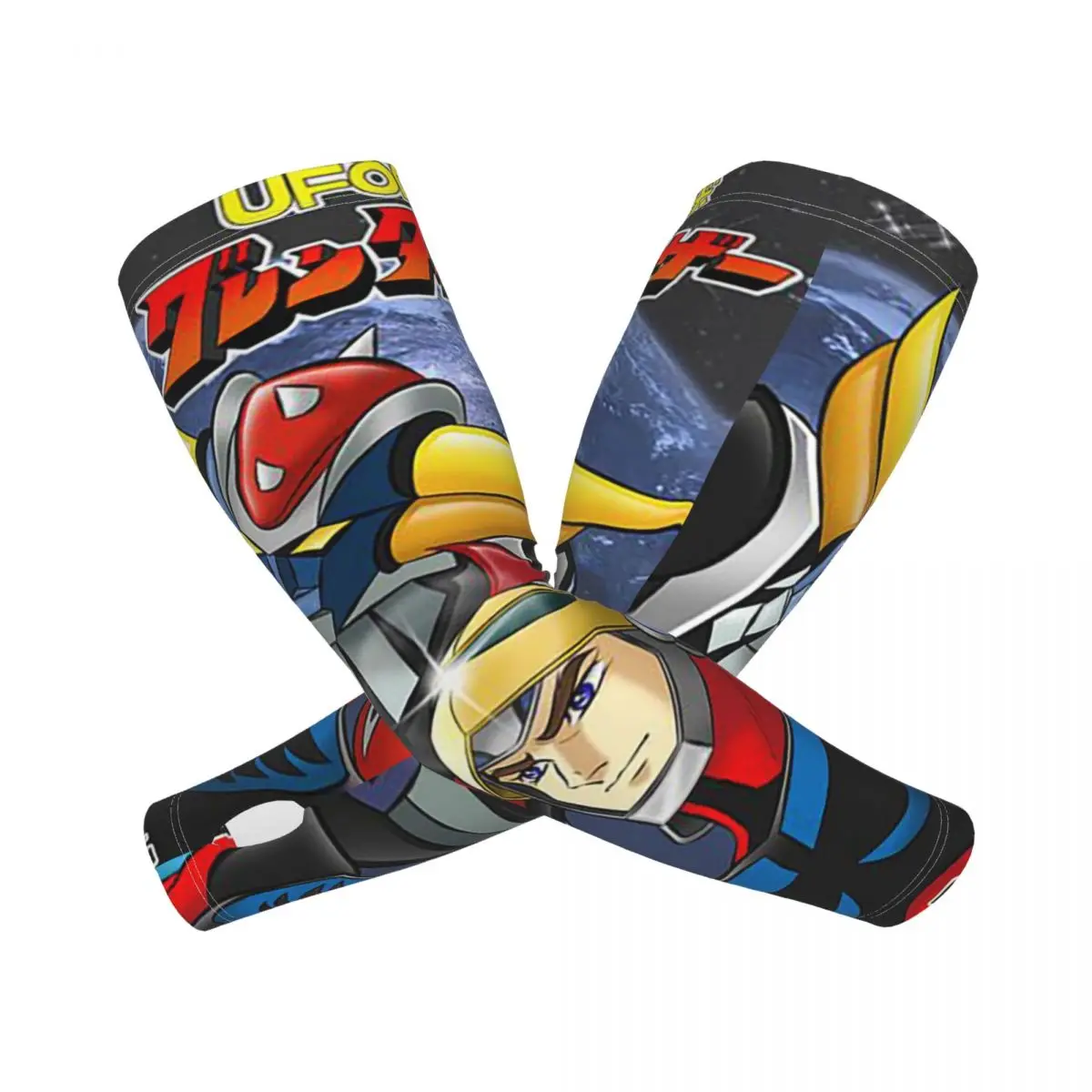 

Goldrake Goldorak аниме Mazinger Z НЛО робот Grendizer уличные рукава для рук УФ-защитный чехол летние ледяные шелковые рукава для татуировки