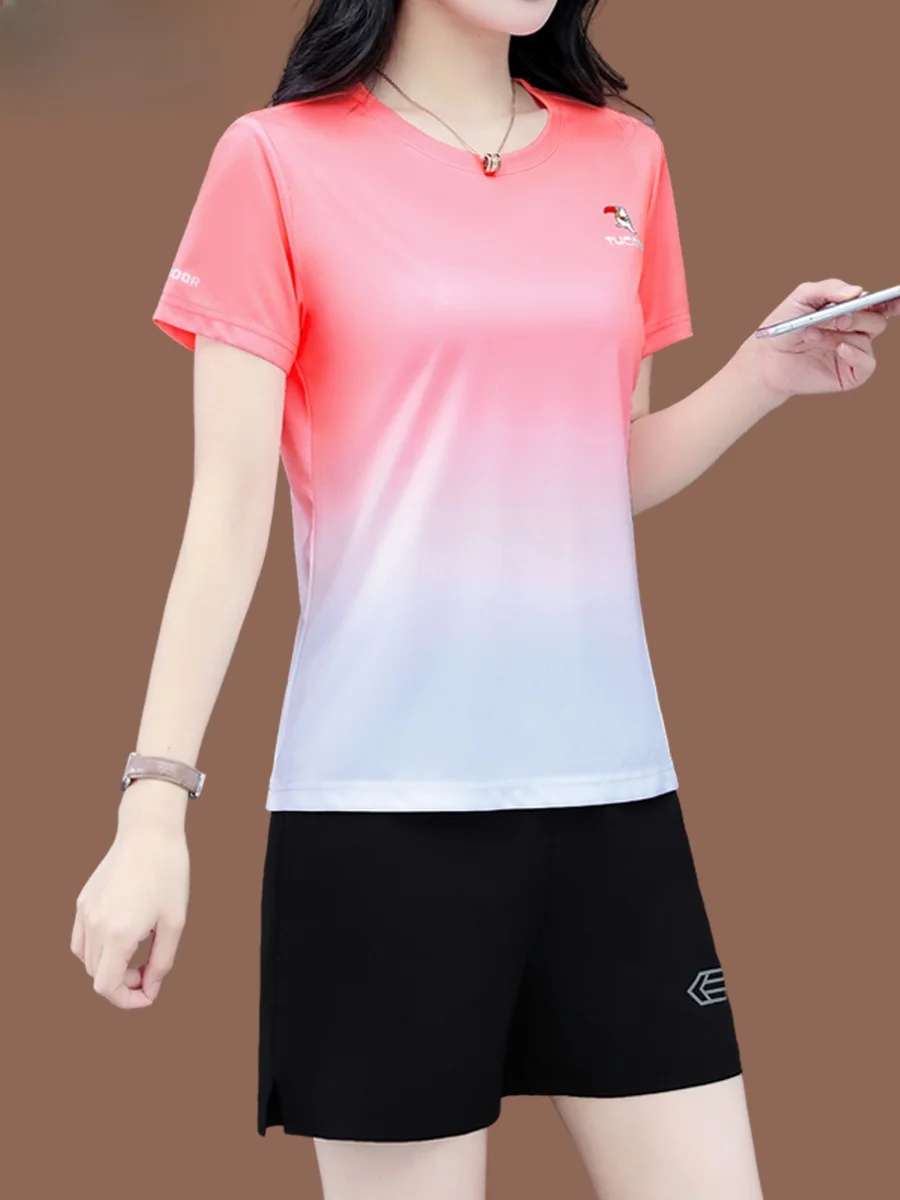 Conjunto Deportivo TUCANO Woodpeer Qui Dry para Mujer, Verano 2025, Estilo Casual, para Fitness, Running, Conjunto de Dos Piezas