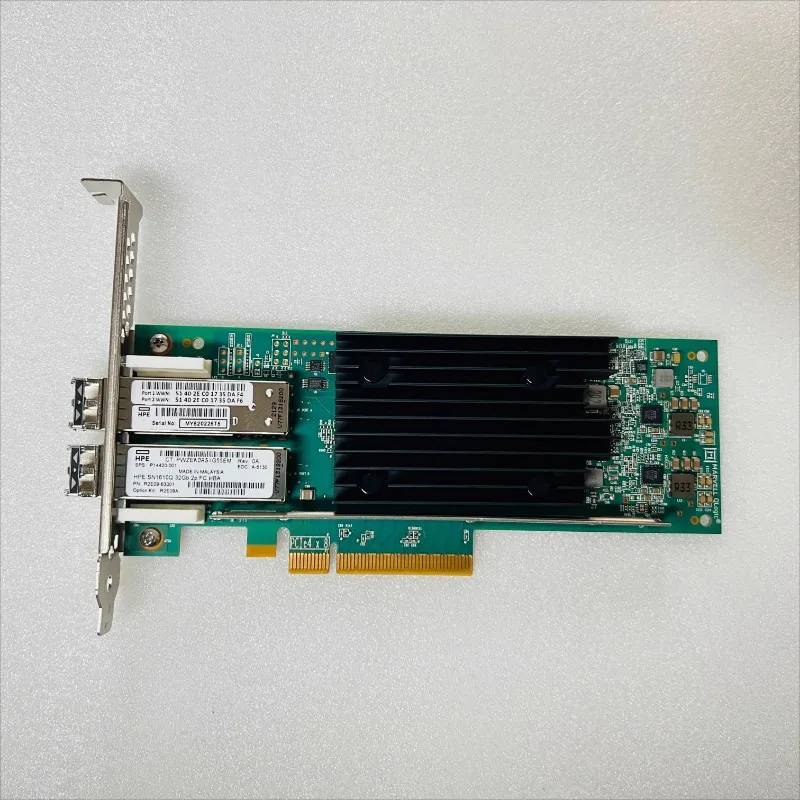 

Parts for HPE/HP QLE2772 SN1610Q 32Gb R2E09A Dual Port HBA Fiber Card P14420-001