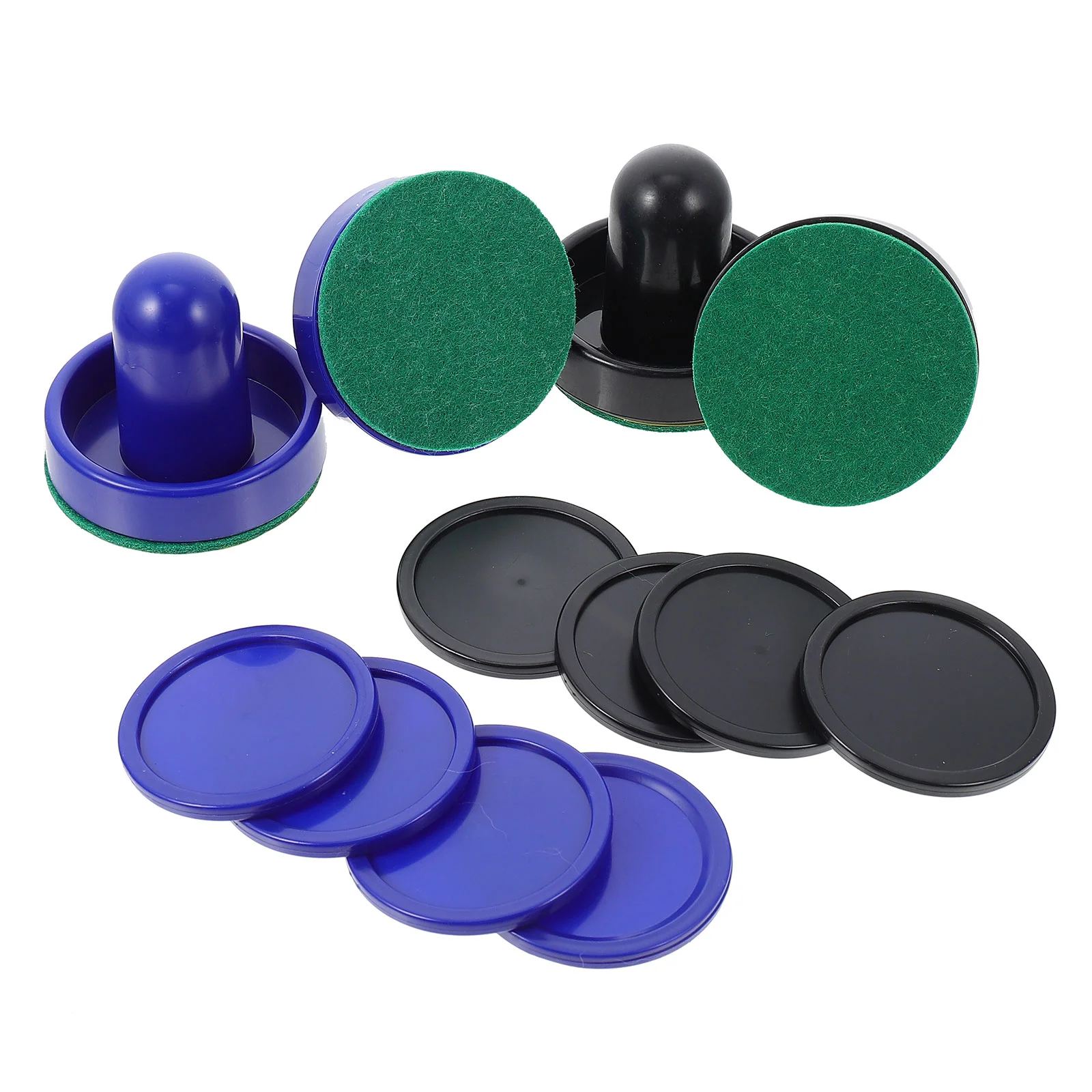 2 Sets Mini Football Ice Hockey Machine Air Pucks Accessories Pusher Accessory Parts