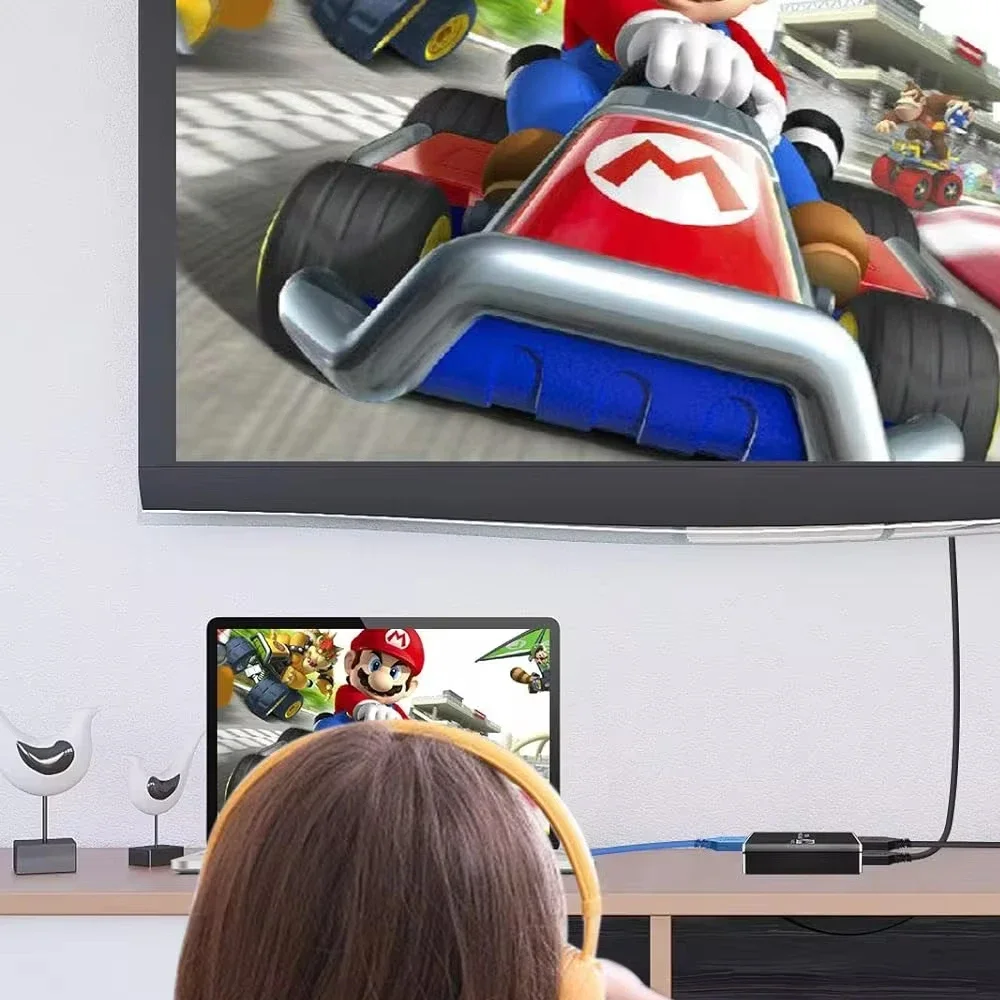 4K HDMI-compatibele video-opnamekaart Loop Out voor game-opname Live streaming 1080P Grabber MS2131 voor PS4/5 Nintendo Switch