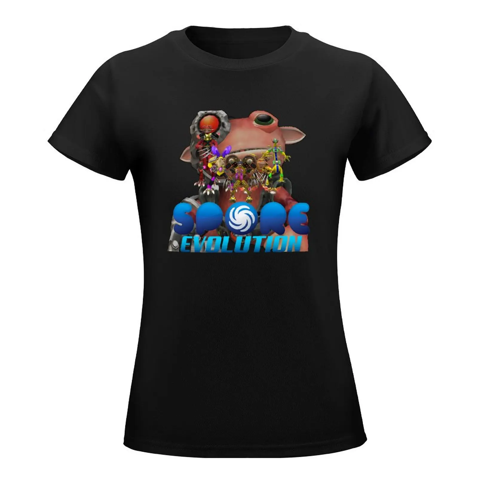 Spore evolution T-Shirt new edition customizeds anime clothes cute tops t-shirt dress for Women plus size