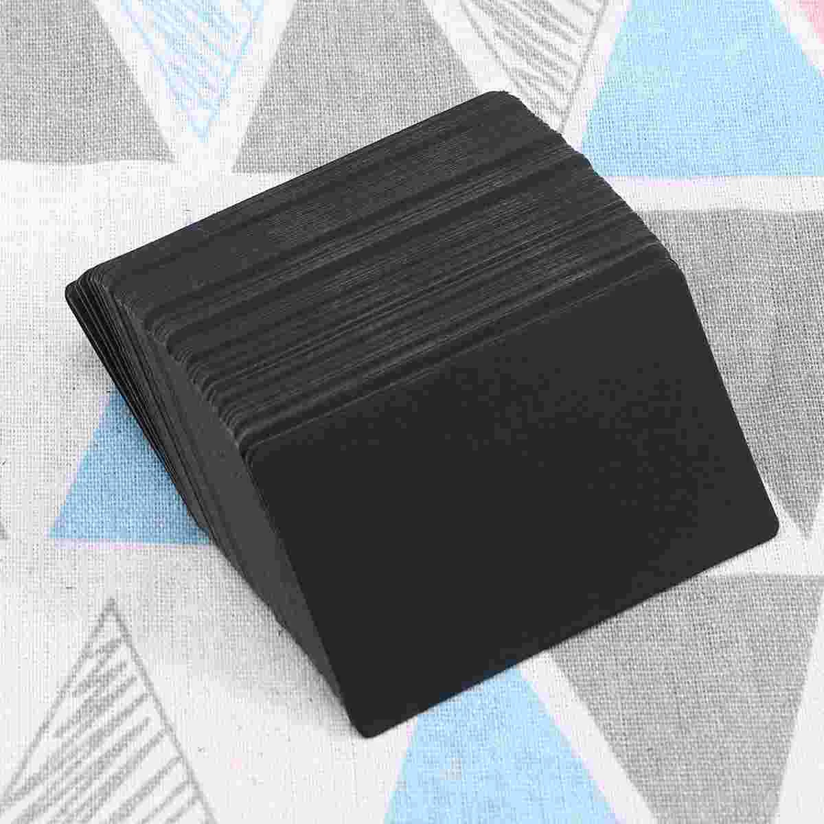 Labels Business Card Memo Pads Message 900X530X010CM Greeting Kraft Blank Cards Black