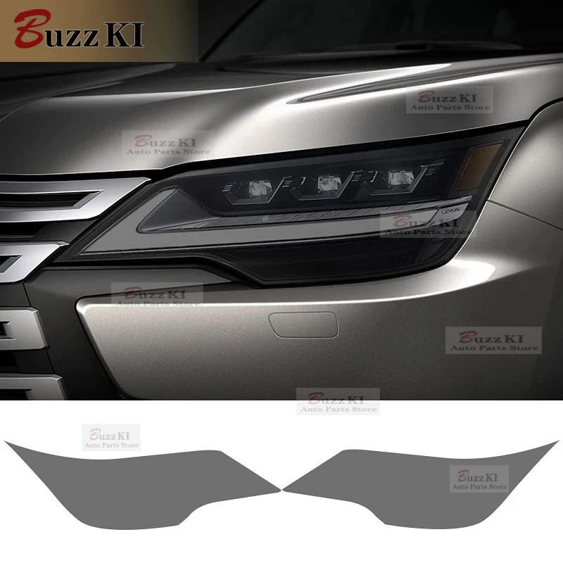 

2 шт. защитная пленка для фар автомобиля, прозрачная дымчатая черная наклейка из ТПУ для Lexus LX LX600 2022 2023, аксессуары