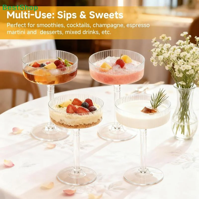 ☽ 10 قطع من أكواب المارتيني ال - مراجعة Champagne Tower Set وسعره
