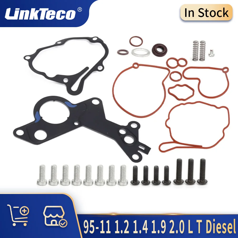 Auto Engine Parts Vacuum Pump Gasket & O-Rings Set Fit Kit 95-11 1.2 1.4 1.9 2.0 L T Diesel For AUDI FORD SEAT SKODA VW PASSAT