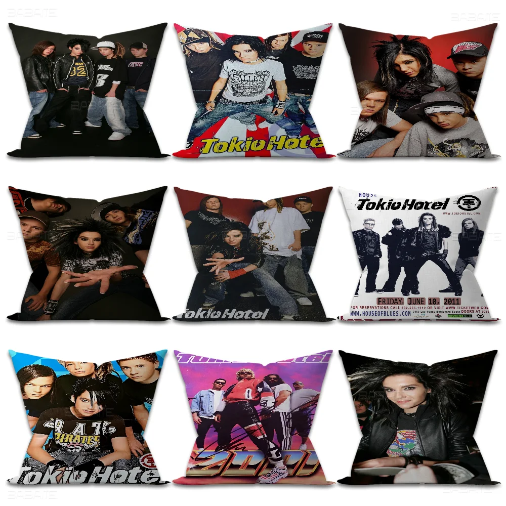 

Tokyo Hotel Pillow Gift Home Office Decoration Bedroom Sofa Car Cushion Cover Case 45x45