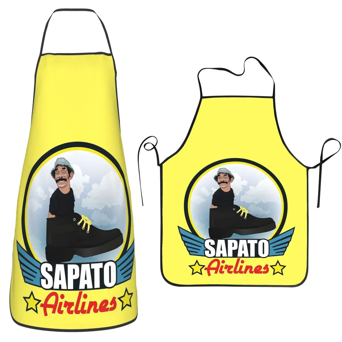 Delantales Sapato Airlines Don Ramon Chespirito, Delantal de Cocina Impermeable para Chef, Delantal de Limpieza de Cocina para Mujeres y Hombres, Delantal para Pintar