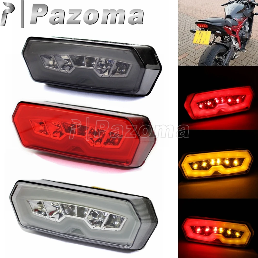 

For Honda MSX /Grom 125 CB650F CBR650F CTX700N Motorcycle Tail Light LED Rear Brake Lamp Turn Signal Integrated TailLights 03-16