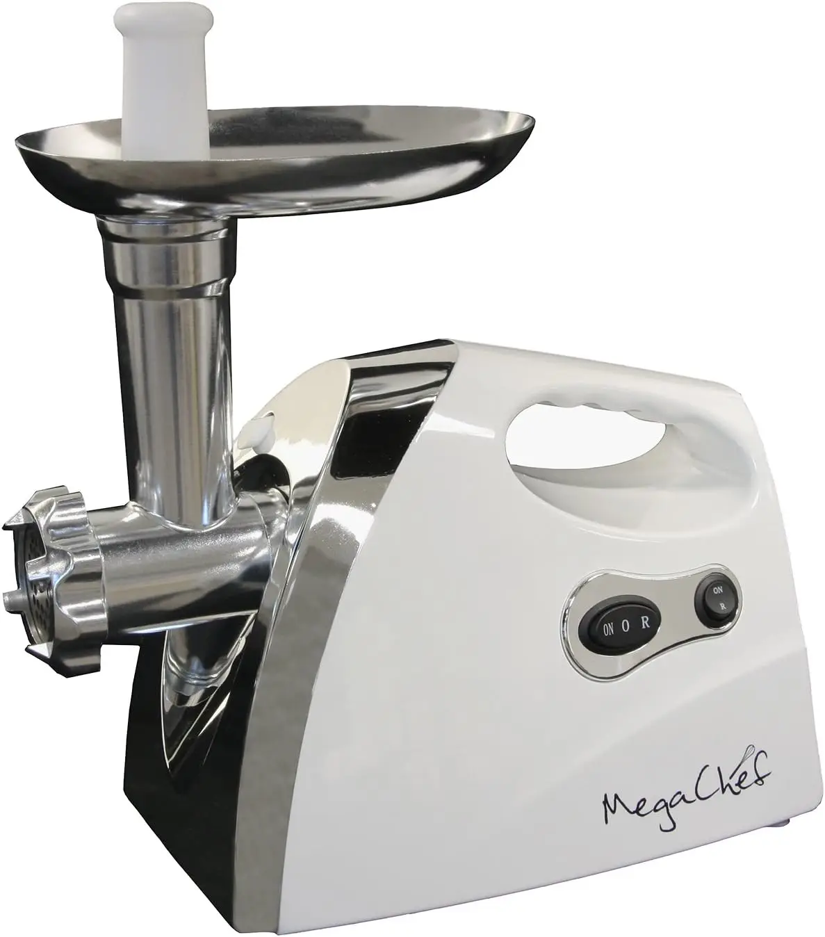 

1200W Powerful Automatic Meat Grinder for Home Use, 3 Cutting Plates & Sausage Funnel