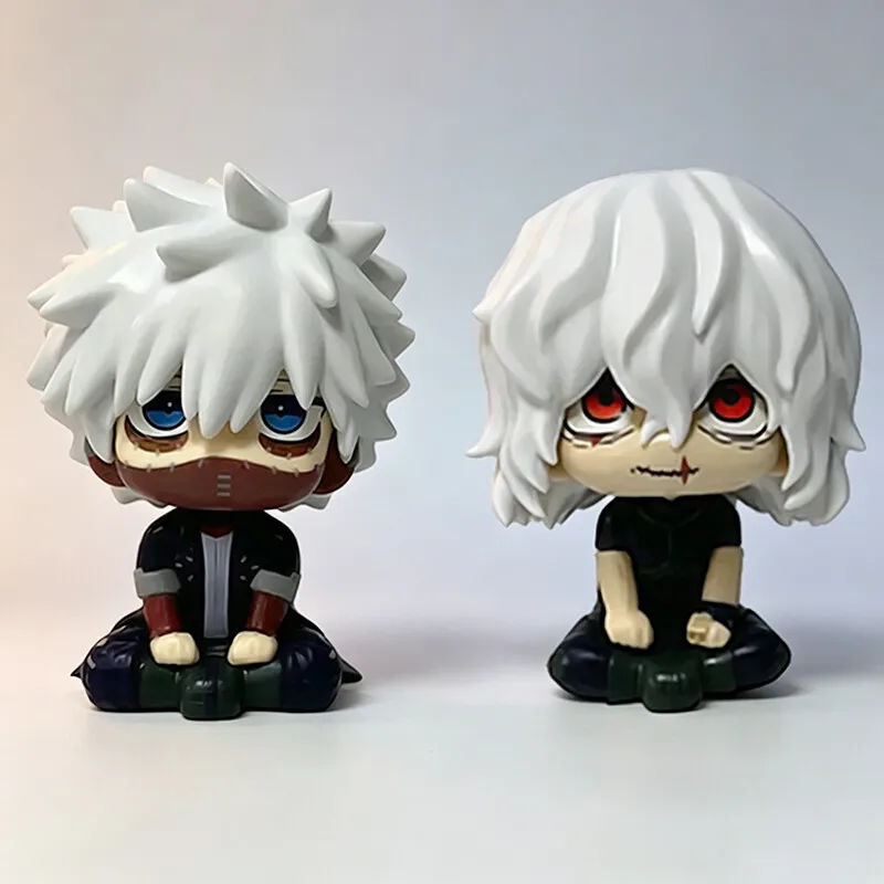 PVC | Figura de PVC Chibi de Tomura Shigaraki / Izuku Midoriya / Katsuki Bakugo de My Hero Academia | Juguete Coleccionable