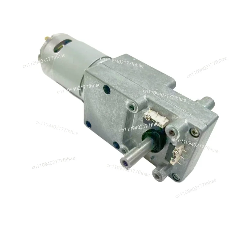 180 Degree Forward and Reverse Limit Motor 90 Degree Flip Over Steering Double Out Shaft Worm Gear  Reduction
