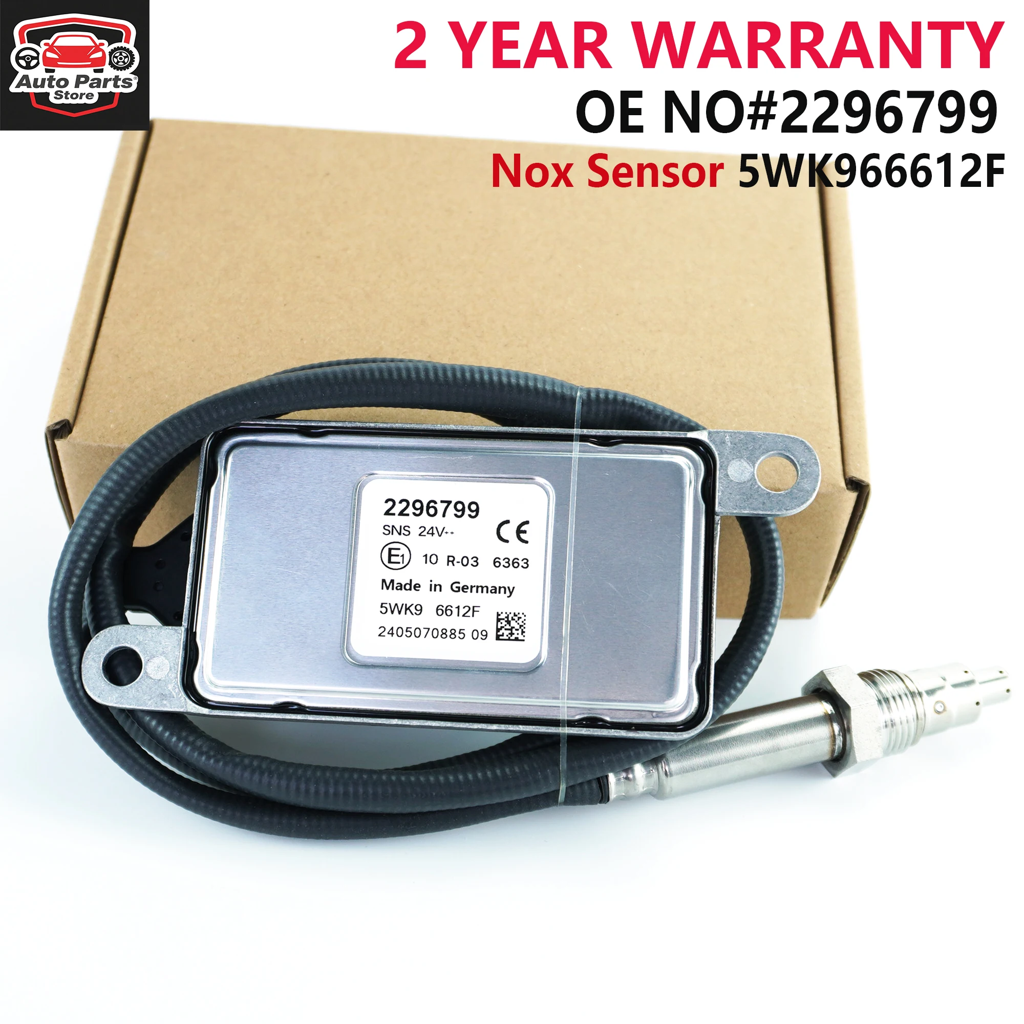 

2296799 5WK96612F 5WK9 6612F New Nitrogen Oxygen Nox Sensor For Scania Engine Spare Parts