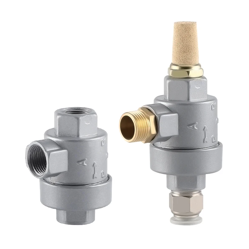 Guangluo 1/4" 3/8" 1/2" 3/4" 1" Bsp Xq Quick Exhaust Air Flow Control Aluminium Alloy Disposable Pneumatic Exhaust Pipe