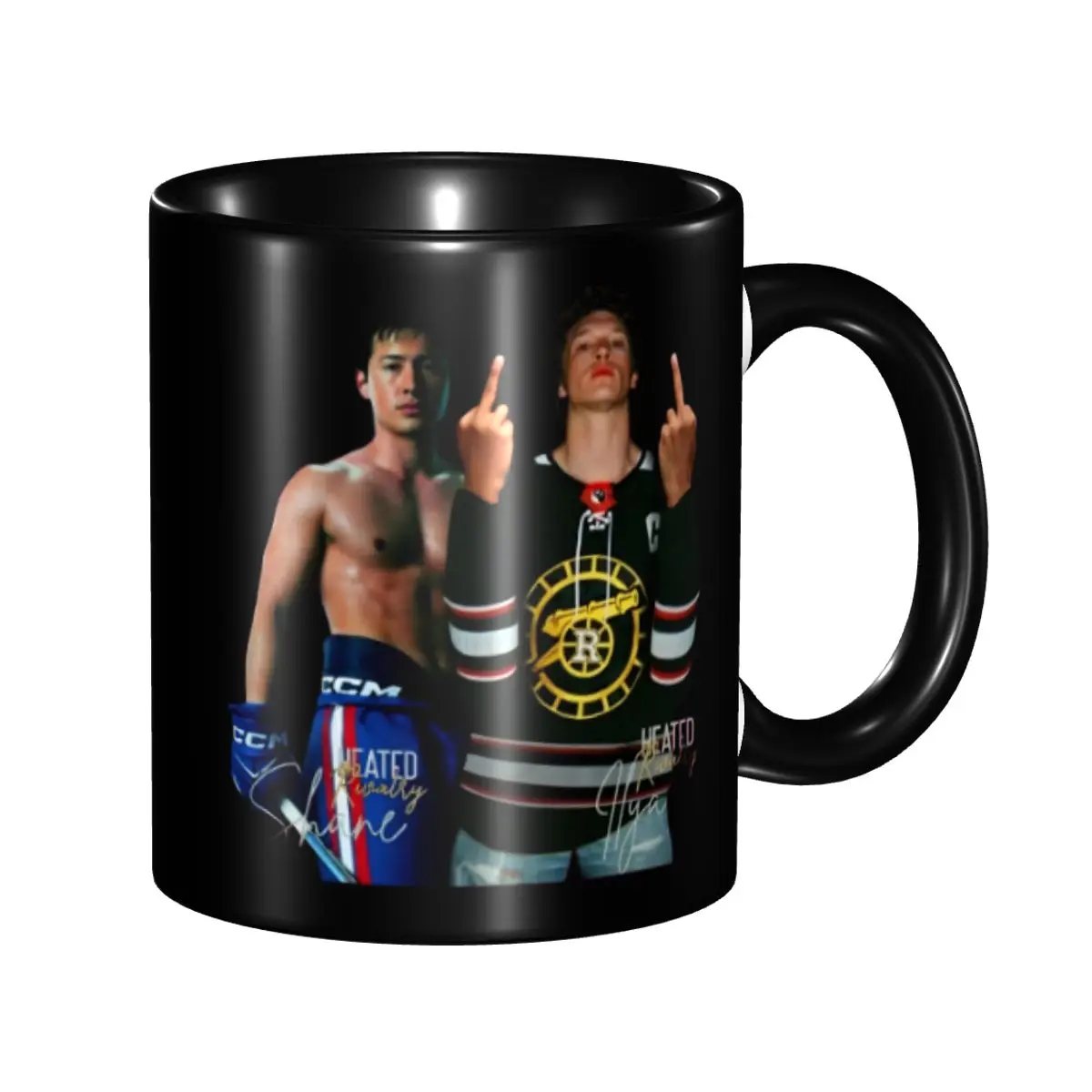 

2025 Shane Hollander Ilya Rozanov Heart Hands Heated Rivalry Accessories Mug Cute Coffee Cup