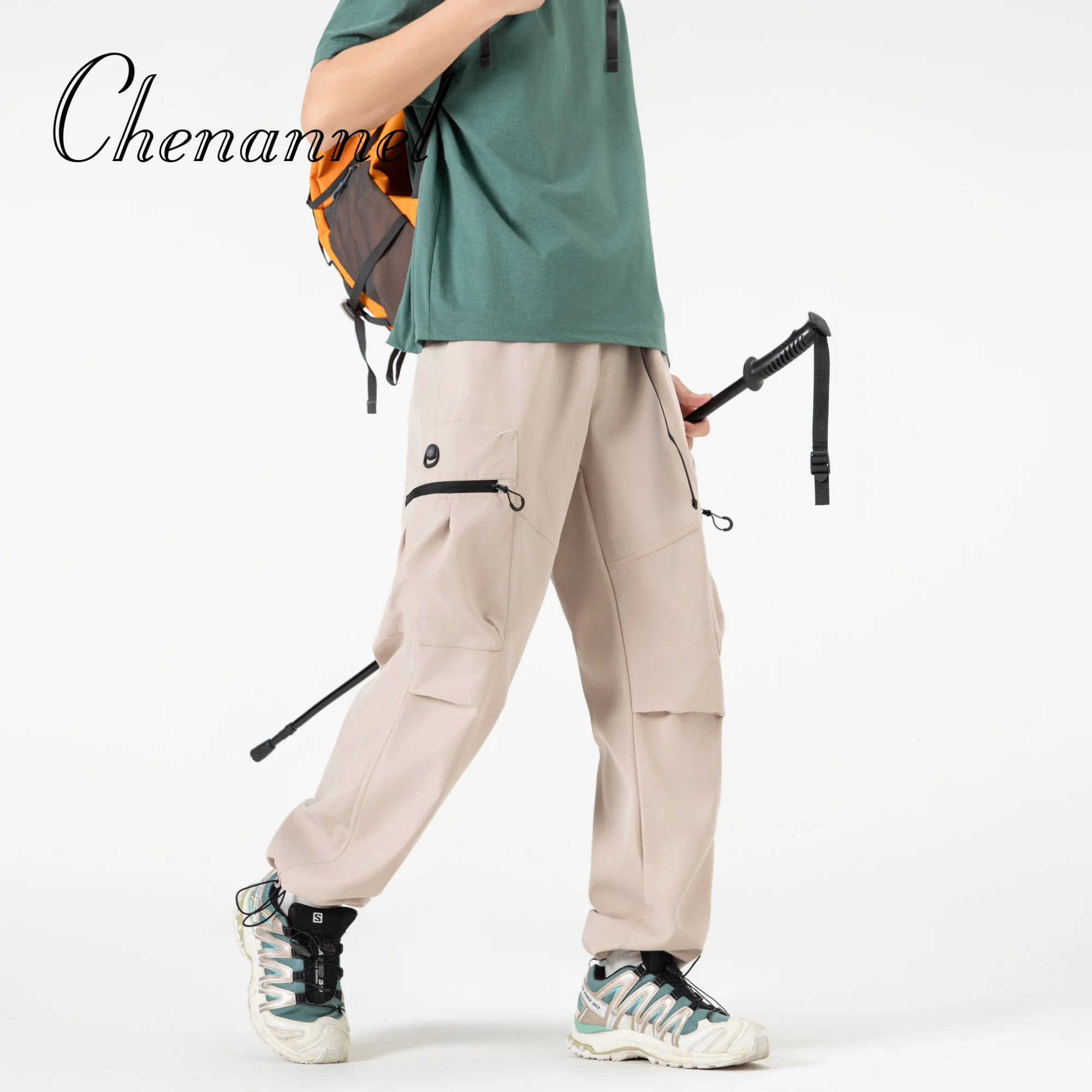 

Мужские весенние новые широкие брюки, свободные прямые брюки в корейском стиле, модные простые однотонные мужские повседневные брюки с широкими штанинами