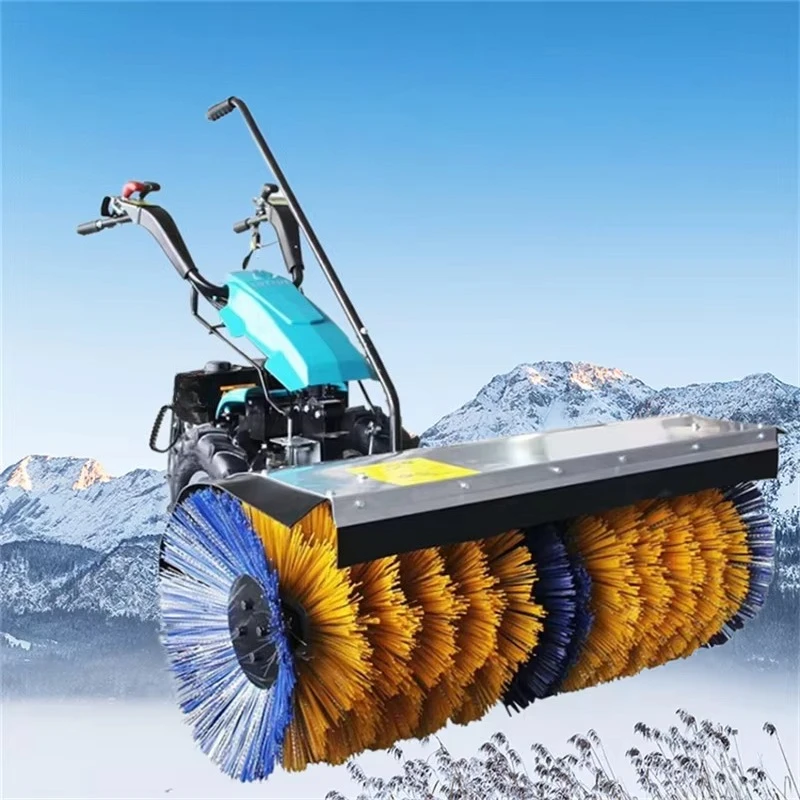 Small Road Snow Cleaner 15HP Two-Stage for Orchard Greenhouse Narrow Paths Property Management Use Snow Cleaning Sweeper