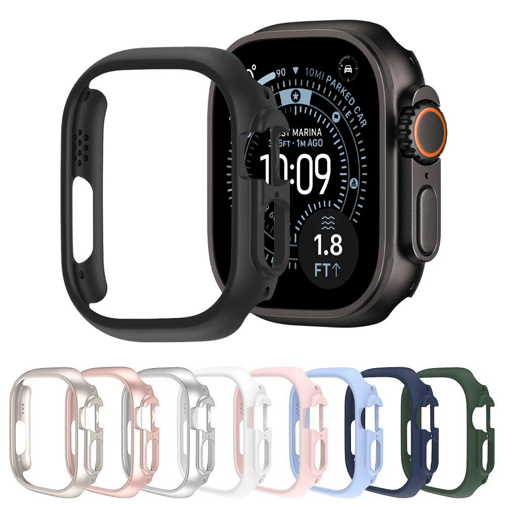 غطاء حماية لساعة أبل الترا 2 3 49 مللي متر ملحقات جوفاء الصلب PC الوفير شل حامي iWatch سلسلة الترا 3 2 1 واقية