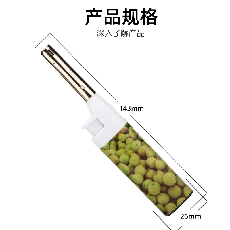 5 قطعة ولاعة لهب مفتوحة تمديد الشاعل القطب الطويل دائم موقد غاز ولاعات إلكترونية اكسسوارات السجائر التدخين (لا غاز)