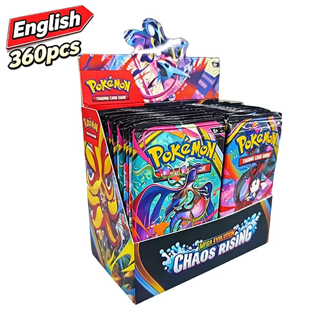 36-paquetes-360-cartas-cartas-pokemon-en-ingles-caja-de-sobres-chaos-rising-juego-de-cartas-coleccionables-tcg-juguetes-regalo-perfecto-para-fans