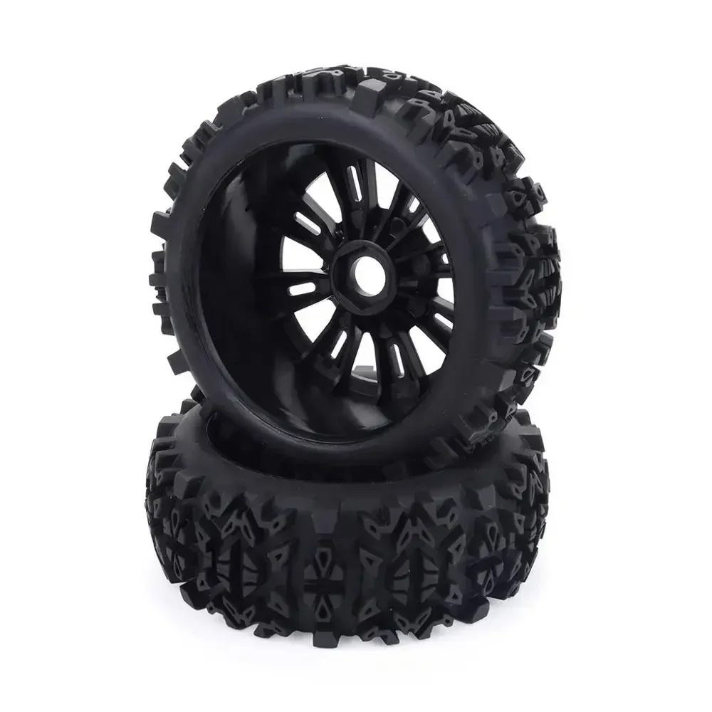 2PCS/4PCS 17mm Hub Wheel Rim & Tires Tyre for 1/8 Off-Road RC Car Buggy Redcat Team Losi VRX HPI Kyosho HSP