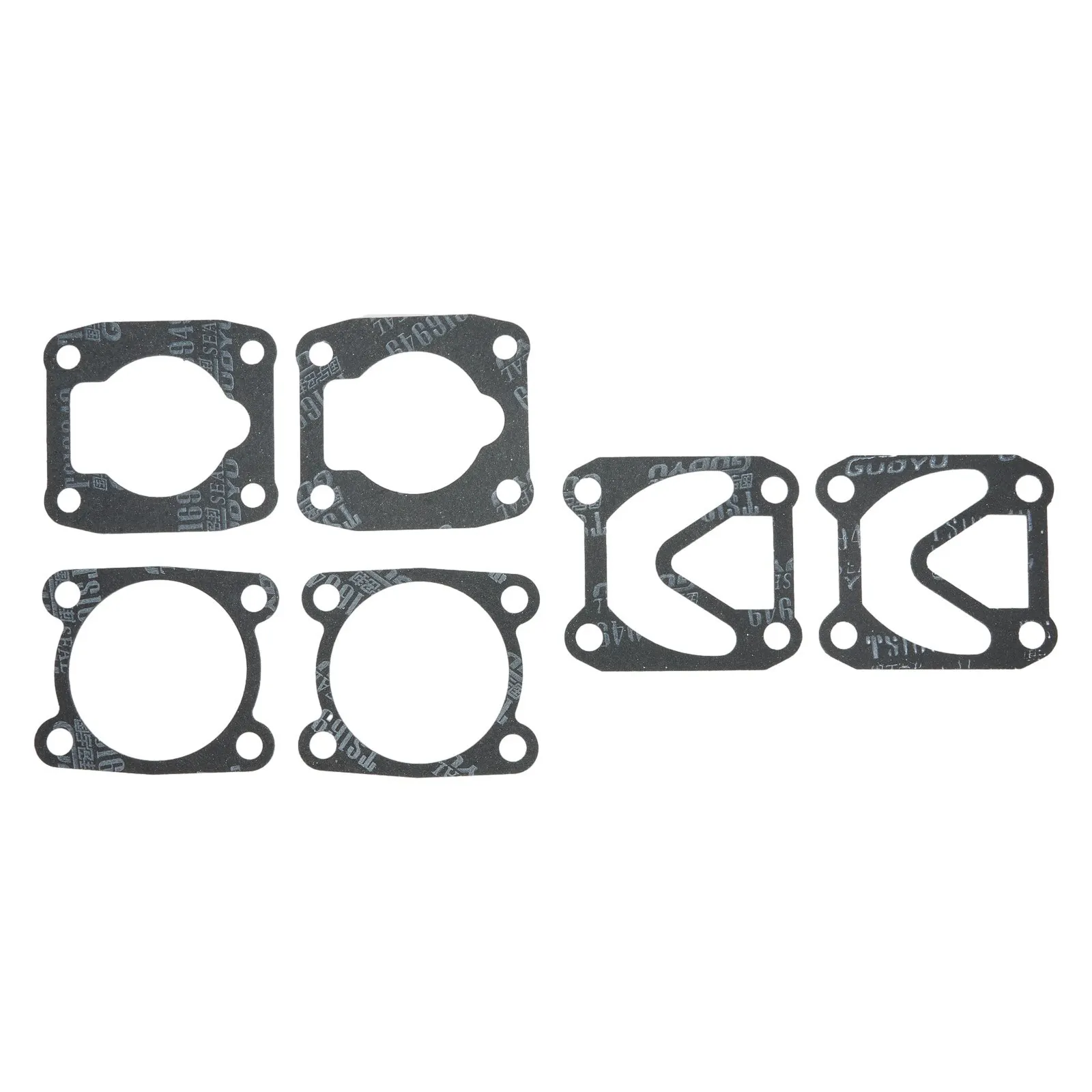 2Set 3 In 1 Air Compressor Cylinder Head Base Valve Plate Gaskets Washers Kit Plastic Black Plate Gasket 48*62mm Air Tools