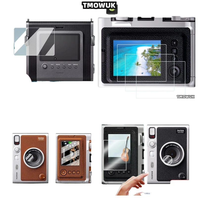 

For Fujifilm Instax WIDE EVO Mini Evo: Durable Tempered Glass Screen Protector, 9H Hardness, Scratch-Proof, HD Clear LCD Film