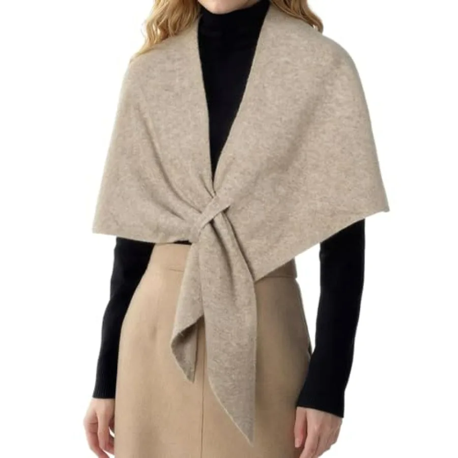 

RIIQIICHY Shawl Wrap Women Pashmina Triangle Cape Knit Sweater Scarf for Fall Winter Fashion Accessory