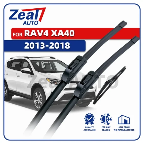 Imagen 1 del producto Escobillas de limpiaparabrisas delanteras y traseras LHD para Toyota RAV4 XA40 2013-2018 HEV Hybrid 3 piezas parabrisas 26 ""16"" 10 ""accesorios 2014 2015 2016 2017