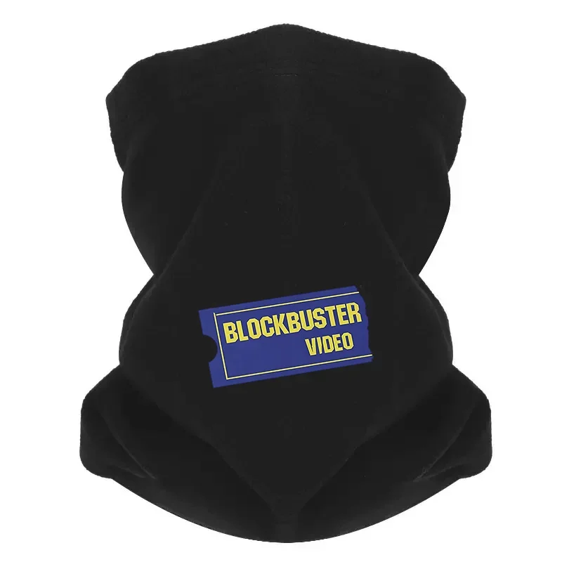 Blockbuster video ticket,yellow letters Men Outdoor Scarf Mask Neck Gaiter Hat Women cap Headgear Windproof Keep Warm Winter Mul