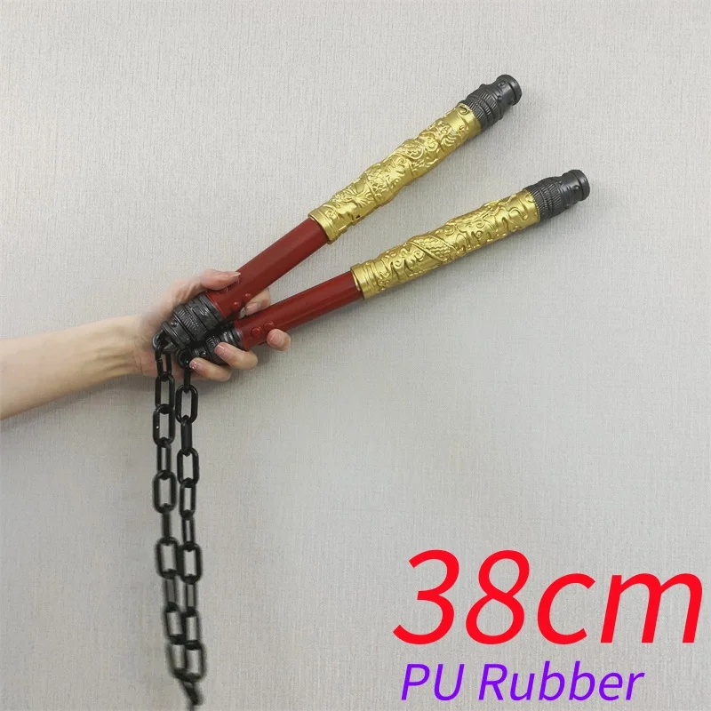 

Игра для мира, нунчаку, оружие дракона, PUBG Shenlong, двойная модель нунчаку, реквизит, искусственная резина, косплей, подарок на Хэллоуин