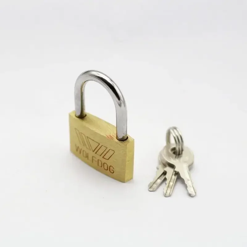 20mm 25mm 30mm 40mm 50mm Not Rust Lock Core Include 3 Keys  Door Locks Copper Padlock Wolf Head Brass Lock Small Locks