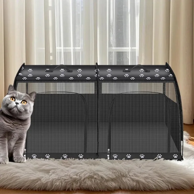 

Дышащее портативное автокресло для собак, складная переноска для домашних животных для маленьких и средних собак, модная уличная будка на заднем сиденье для кошек