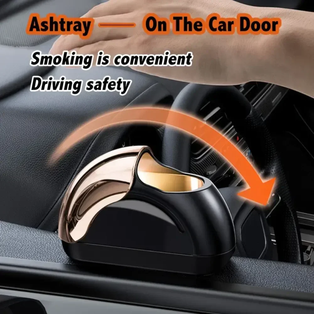 Car Ashtray On Door, More Convenient Smoking In The Car, Windproof, High Sealing, A Gift For Friends