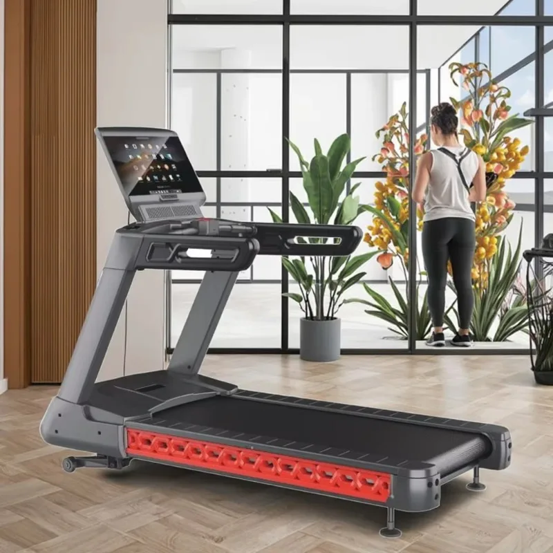 2025 Commercial Motorized Electric Treadmill with LCD Screen Steel Frame Without Heart Rate Monitoring