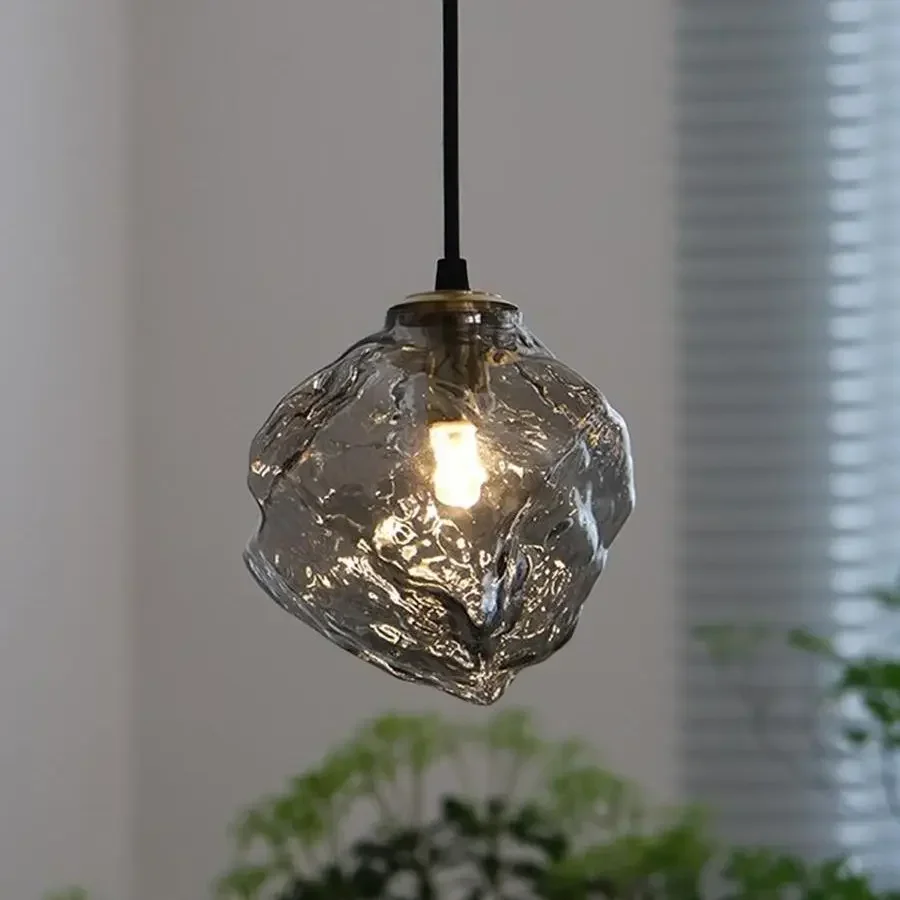 Simple and Creative Ice Cube Lava Chandelier Restaurant Entrance Bar Bedroom Bedside Pendant Light Three Colors Adjustable Hot