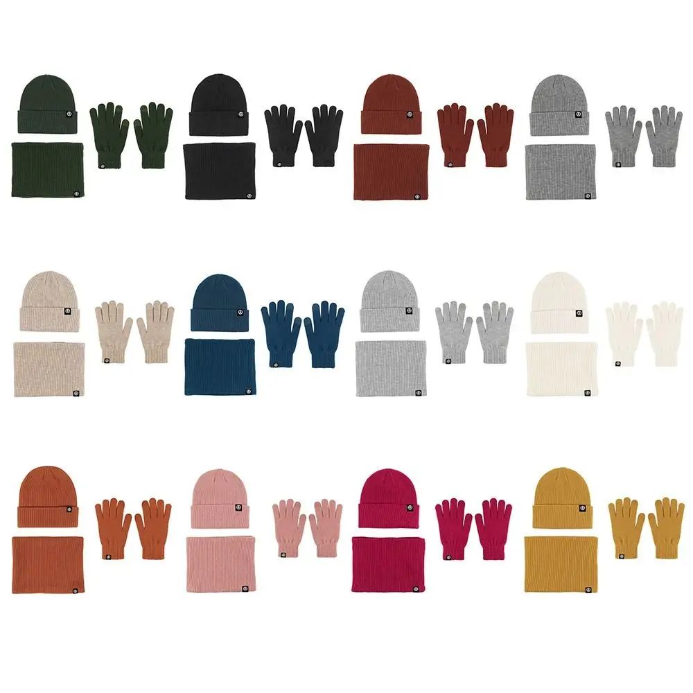 

Trendy Warm Fleece Beanie Hat Scarf Gloves Soft Casual Knit Winter Hat Cold Weather Neck Scarf for Women Men