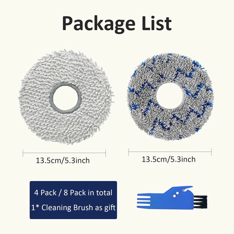 قماش ممسحة قابل للغسل من BAAG لقطع غيار بديلة ECOVACS DEEBOT T30 Pro /T30S Combo / T30S / T20 Omni /T10 Omni /X1 Omni