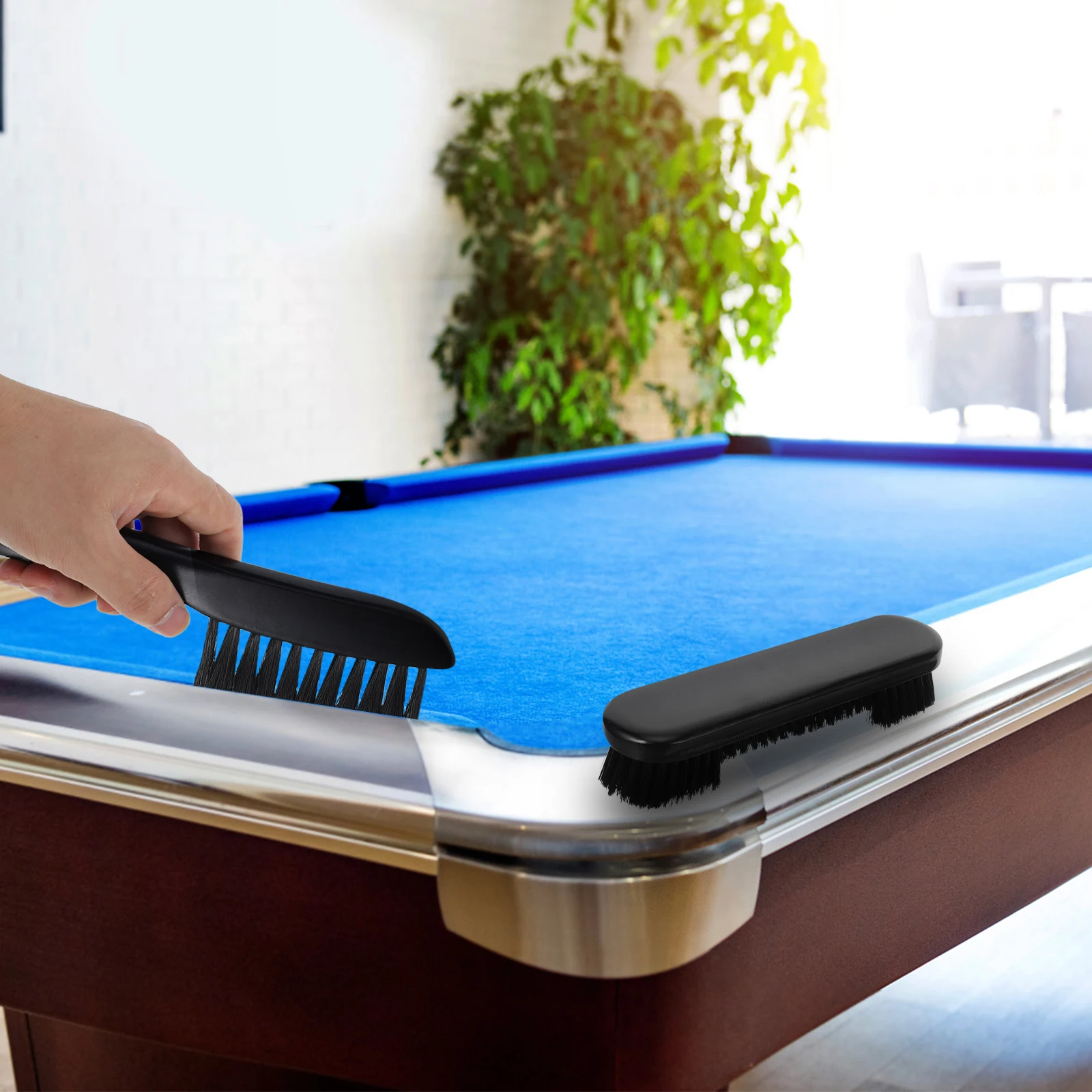 

1Set Pool Table Cleaning Tools Kit - and Efficient Sweeping Brushes with Wooden Handle for Billiard Table