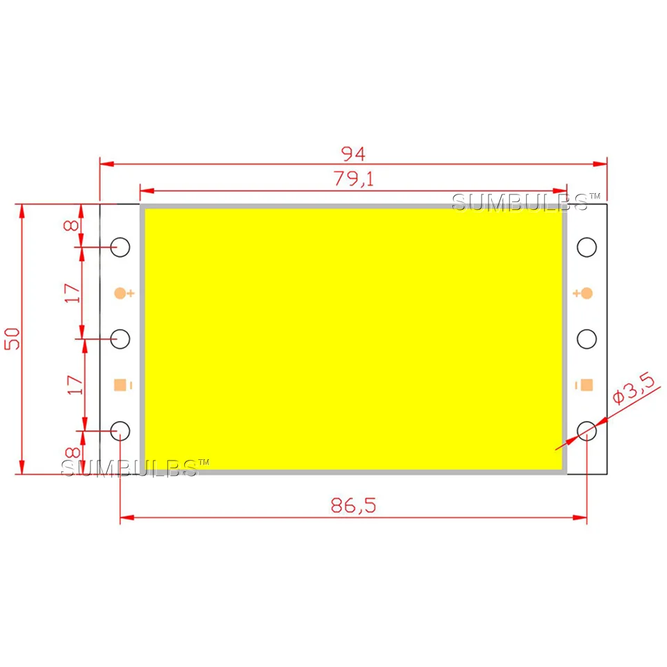 94x50MM oświetlenie panelowe LED do ściemniania DC 12V 15W Ultra jasny ciepła naturalna zimna biała niebieska lampa z paskiem