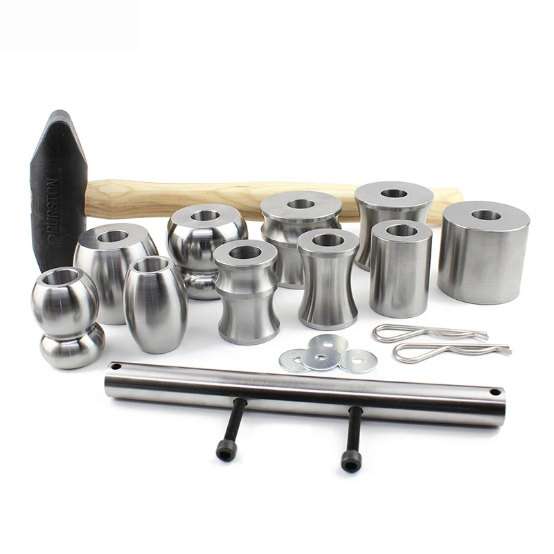 Durston 10pc Bangle Forming Die Set Professional Jewelry Tools Bracelet Shaping Bangle Maker with Plastic Hammer