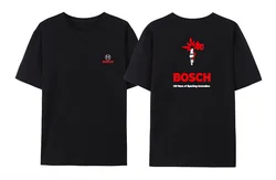 Men's Summer Boschs Printed Cotton T-Shirt Stunning Short Sleeve Unique Women's Casual Youth Short Sleeve