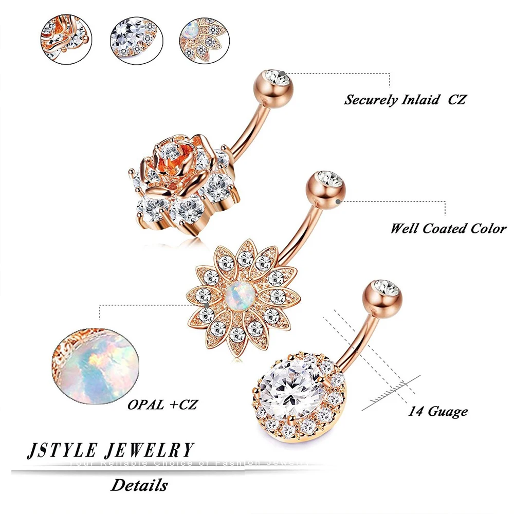 Thumbnail 3 - #30 New Belly Button Rings Arrivals