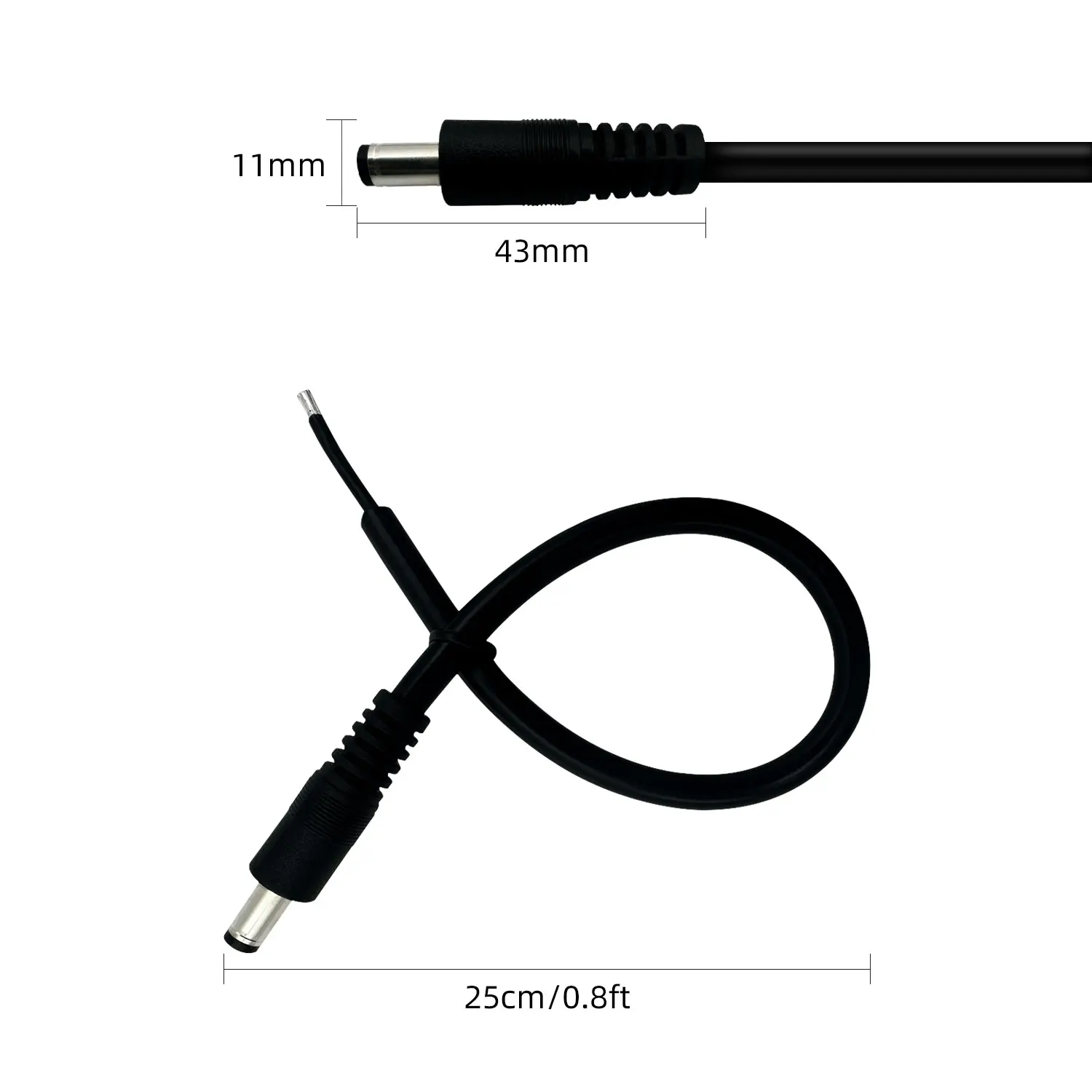 16AWG النحاس النقي DC5.5 * 2.5 مللي متر الذكور والإناث كابل توصيل الطاقة ل 19 فولت/24 فولت عالية الطاقة 15A كابل توصيل الأجهزة المشتركة
