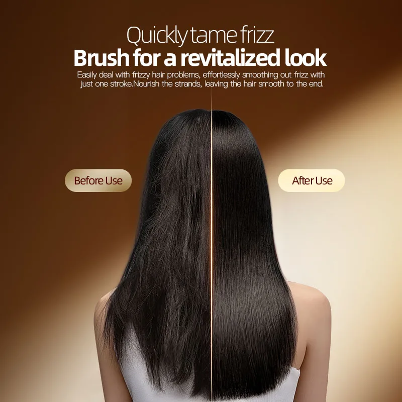 مشط شعر سريع ومستقيم، مشط شعر أنيق لصالونات التجميل، العناية بالشعر، فرشاة كهربائية لفرد الشعر