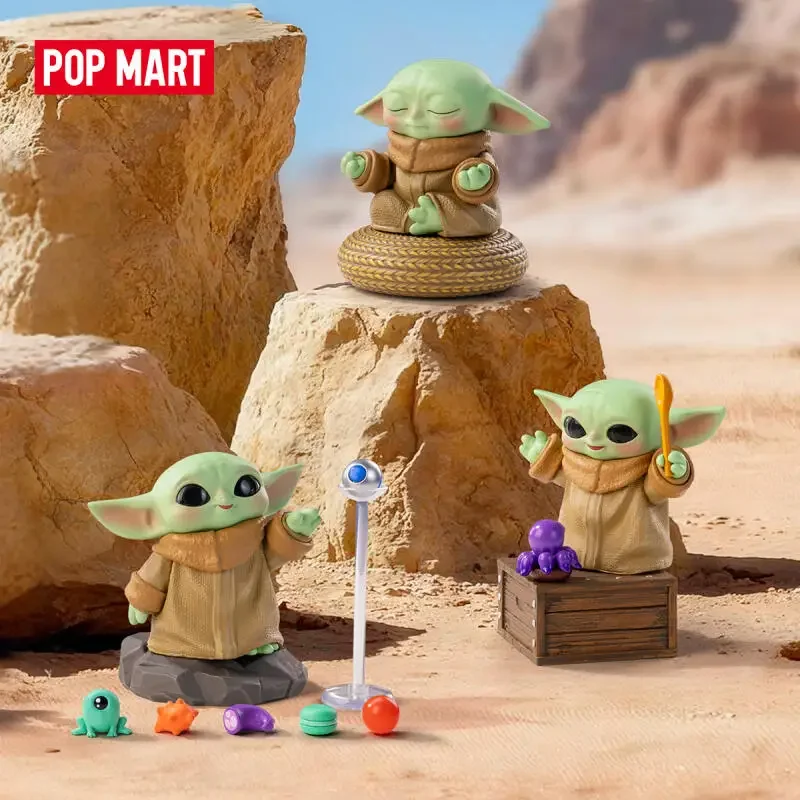 POP MART Star Wars Grogu Tiny But Mighty Serie Blind Box Überraschungstüte Desktop-Dekoration Blind Bag Spielzeug Anime-Figur Niedliches Modell