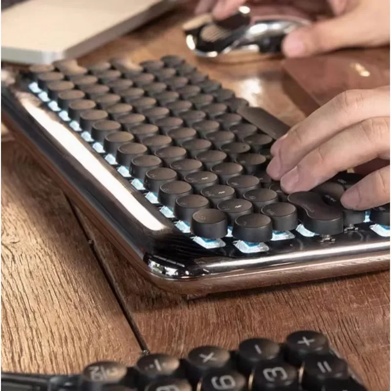 Lofree EH120/EH118 Knight Set Half Summer Companion Set Polka Dot Wireless Bluetooth Mechanical Mouse Calculator Keyboard Sets