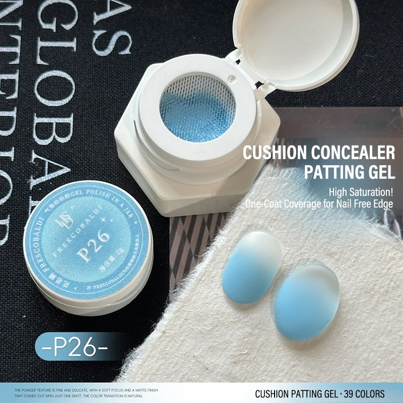 Air Cushion Patting Gel, Hochpigmentiertes Blush Gradient Ombre Nagelkunst-Gel, Kein Abwischen Nötig, UV-LED Transfer-Lack zum Einweichen