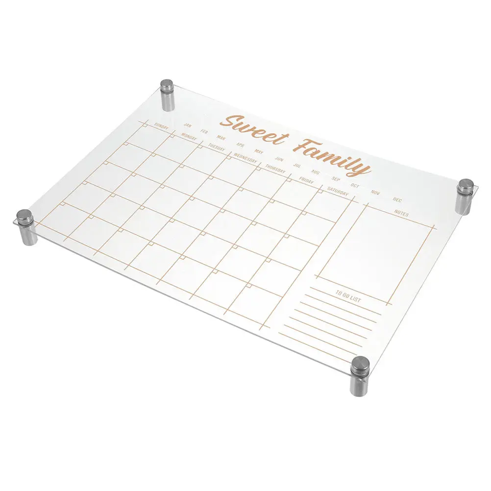

Акриловая доска-планировщик на неделю, прозрачная, стираемая, для сухого стирания, подвесная, для записей, сообщений, для офиса, дома, настольный органайзер